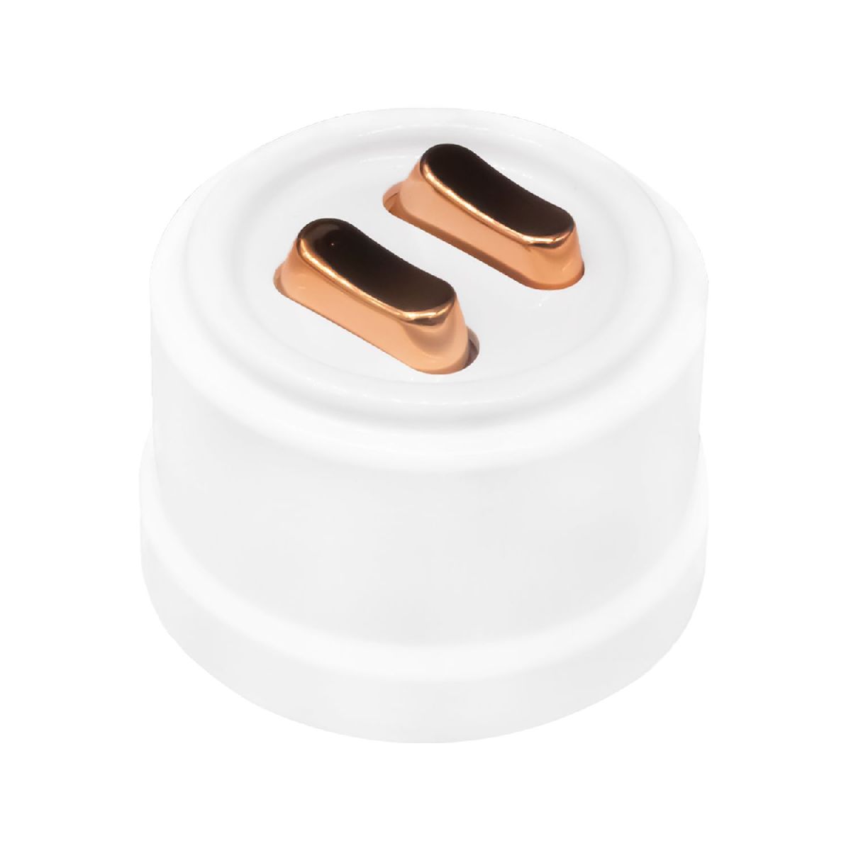 Выключатель двухклавишный Bironi Лизетта B1-222-21-C