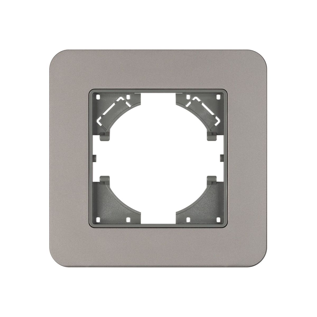 Рамка алюминиевая на 1 пост Arlight FRM-AKIRY-SFAL-1-SR 049684