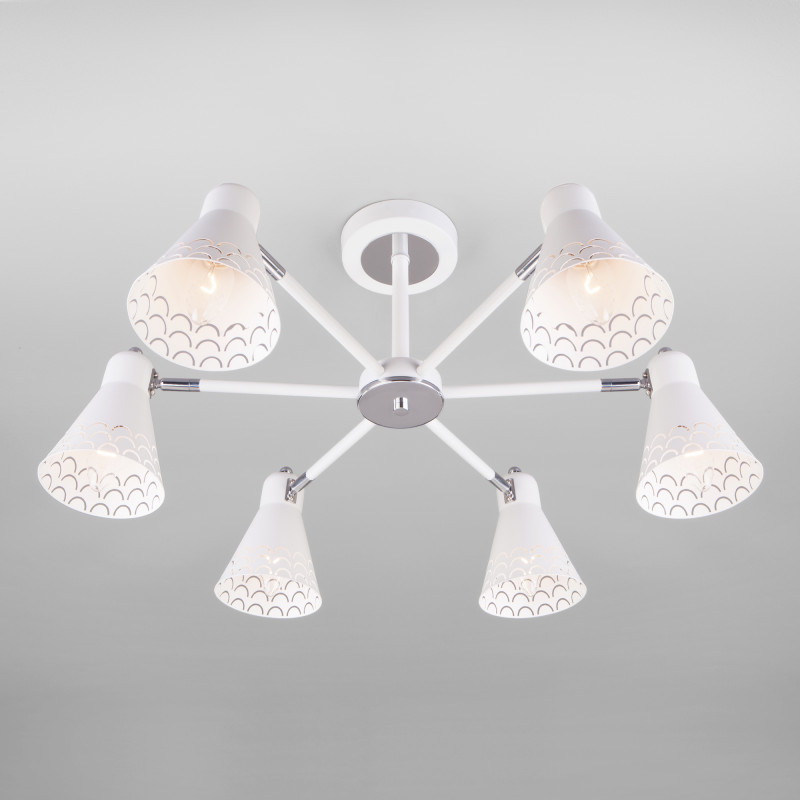 Люстра на штанге Eurosvet 70100/6 белый