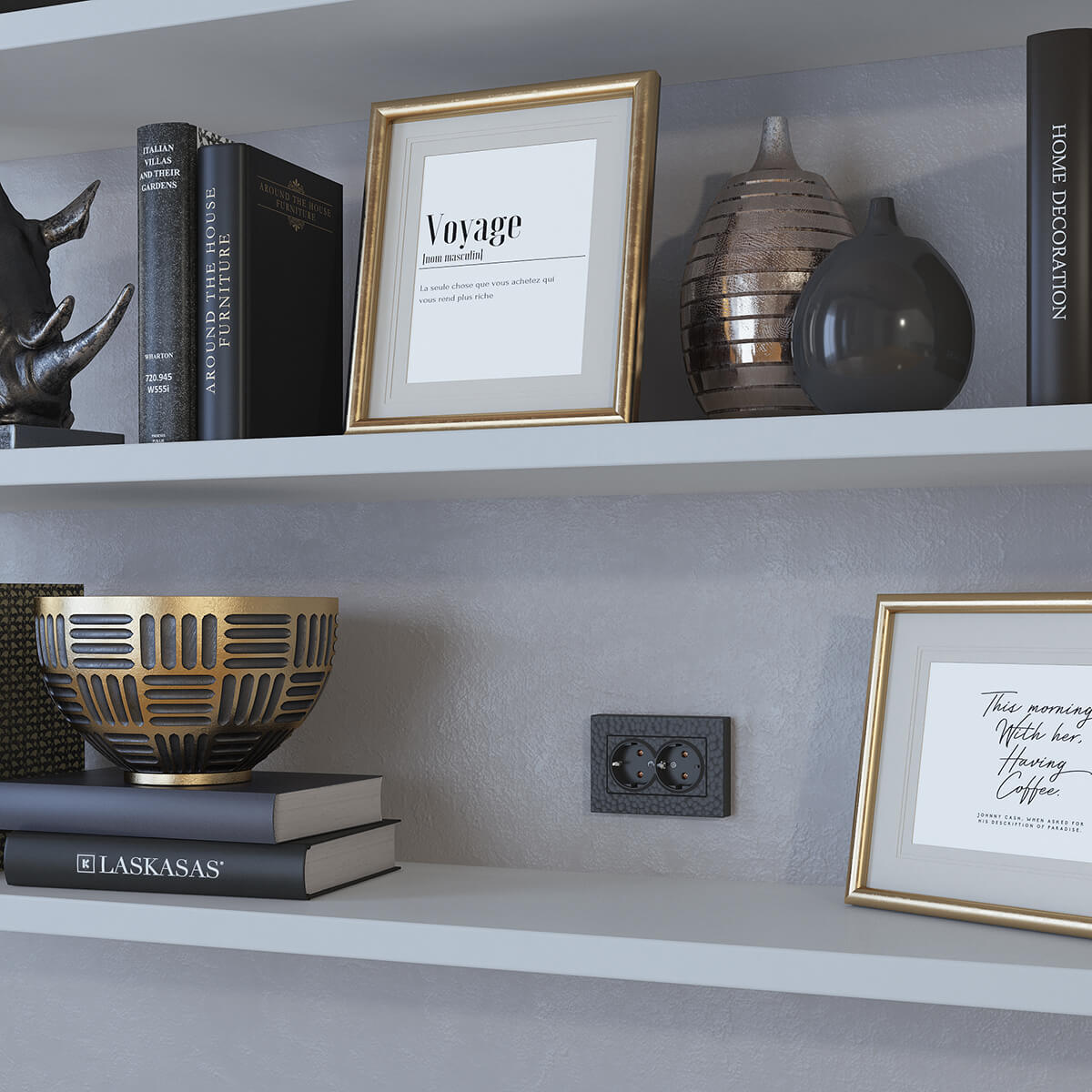 Розетка Werkel Hammer черный 4690389162961