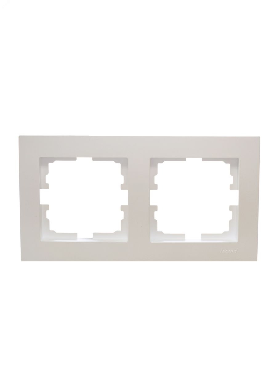 Рамка 2-ая горизонтальная без вст жемчужный Lezard Vesna 742-3000-147