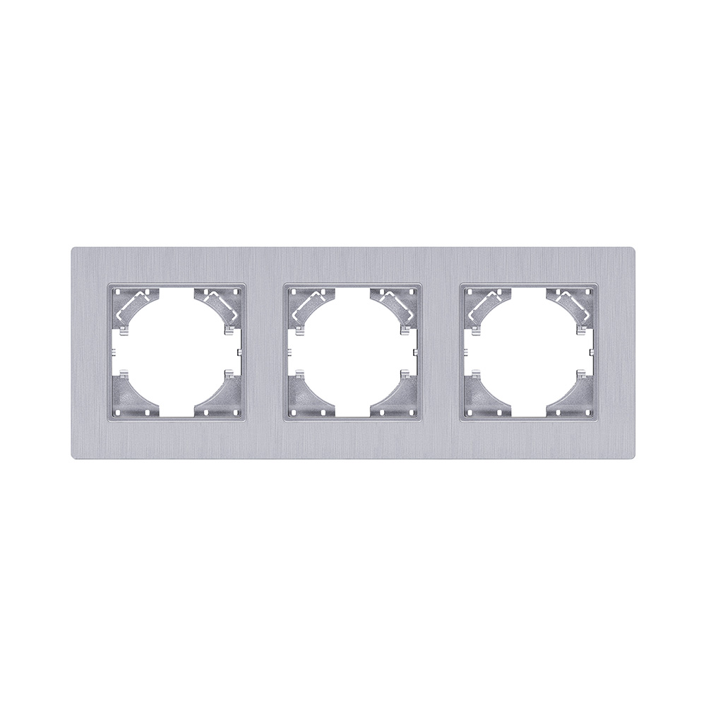 Рамка 3-постовая, серый Kollinger Eleganz Plex EP3GY