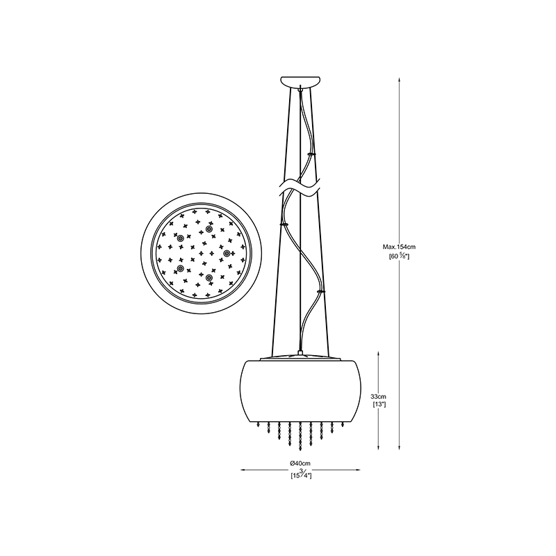 Подвесная люстра Zumaline VISTA P0076-05K-F4GQ