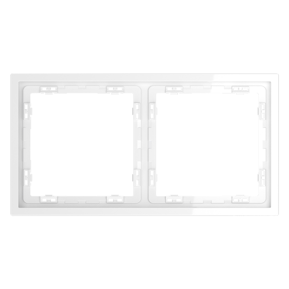 Рамка на 2 поста Voltum S70 VLS100201 (белый глянцевый)