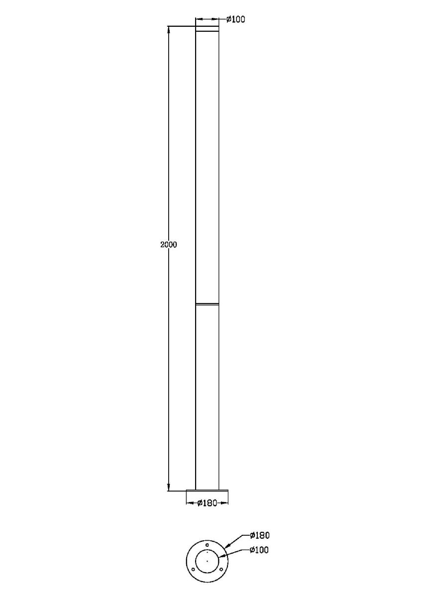 Ландшафтный светильник Maytoni Ginza O041FL-L100B3K