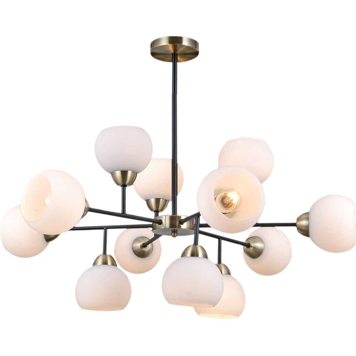 Люстра на штанге Illumico IL0440-12PSQ-79 AB BK