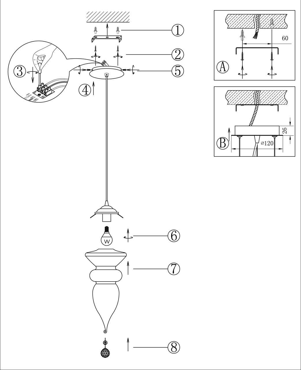 Подвесной светильник Odeon Light Eridan 2509/1