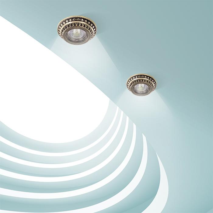 Встраиваемый светильник Novotech Vintage 370008