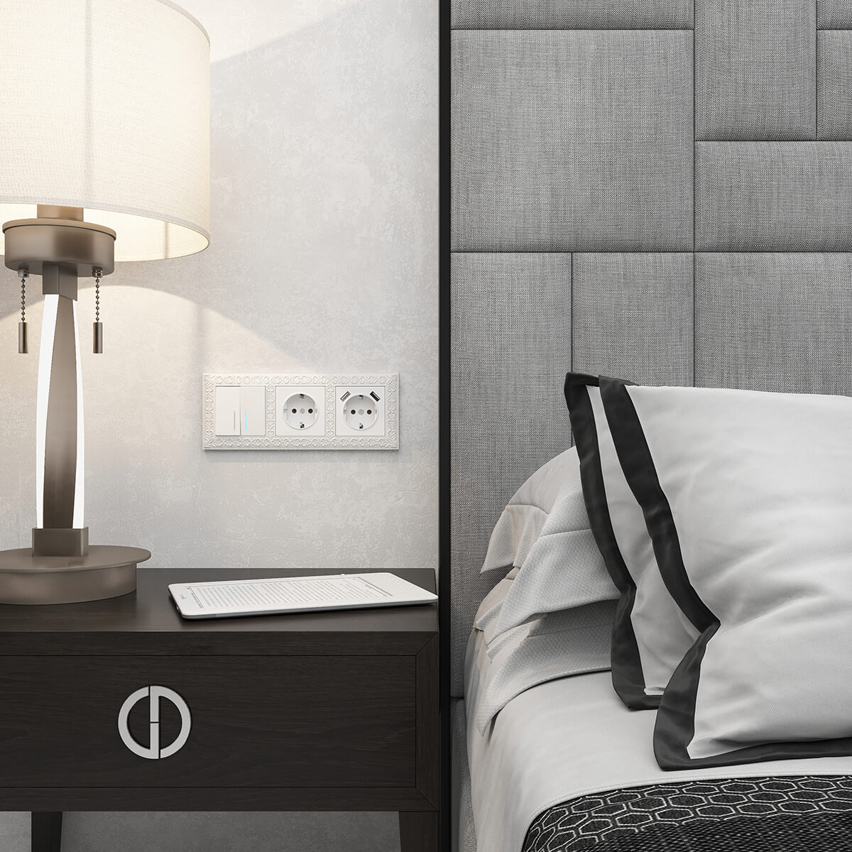 Рамка Werkel Antik на 3 поста жемчужный WL07-Frame-03 4690389063510