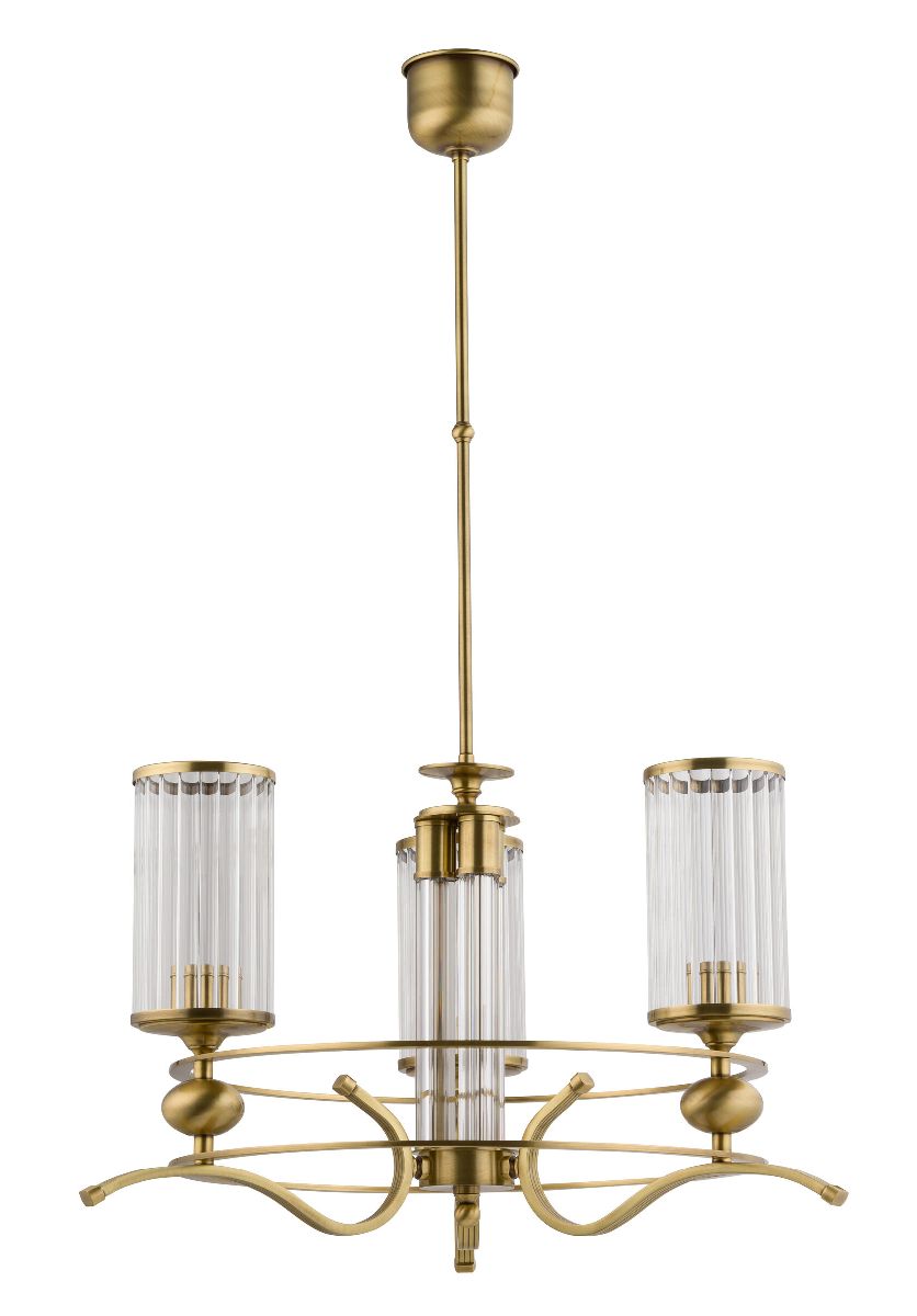 Люстра на штанге Kutek Ruta RUT-ZW-3(P/KL)TRANSPARENT