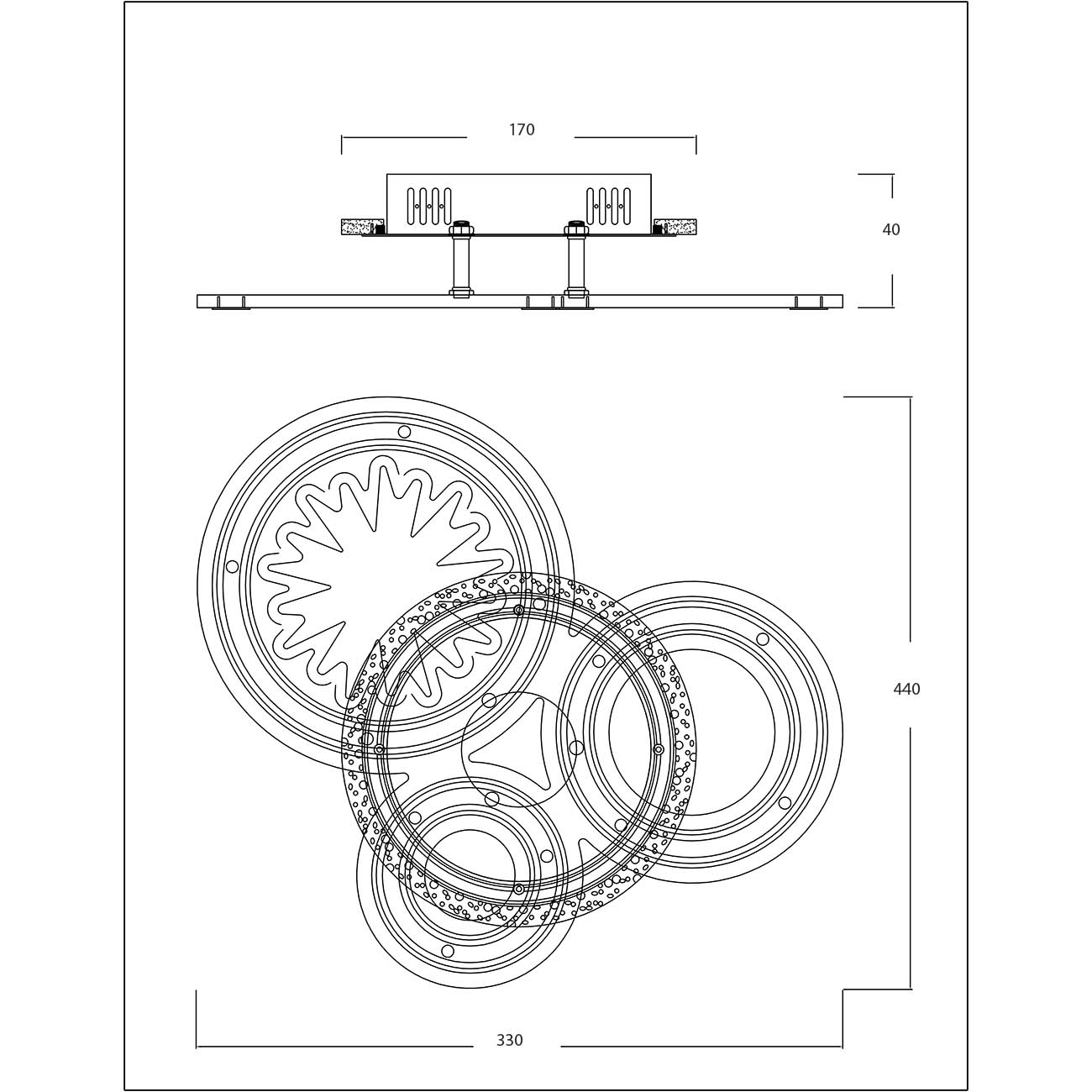 Потолочный светодиодный светильник Escada Gwen 10232/3LED