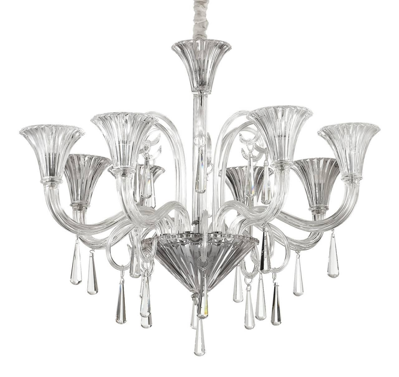 Подвесная люстра Ideal Lux Santa SP8 Transparente 103518