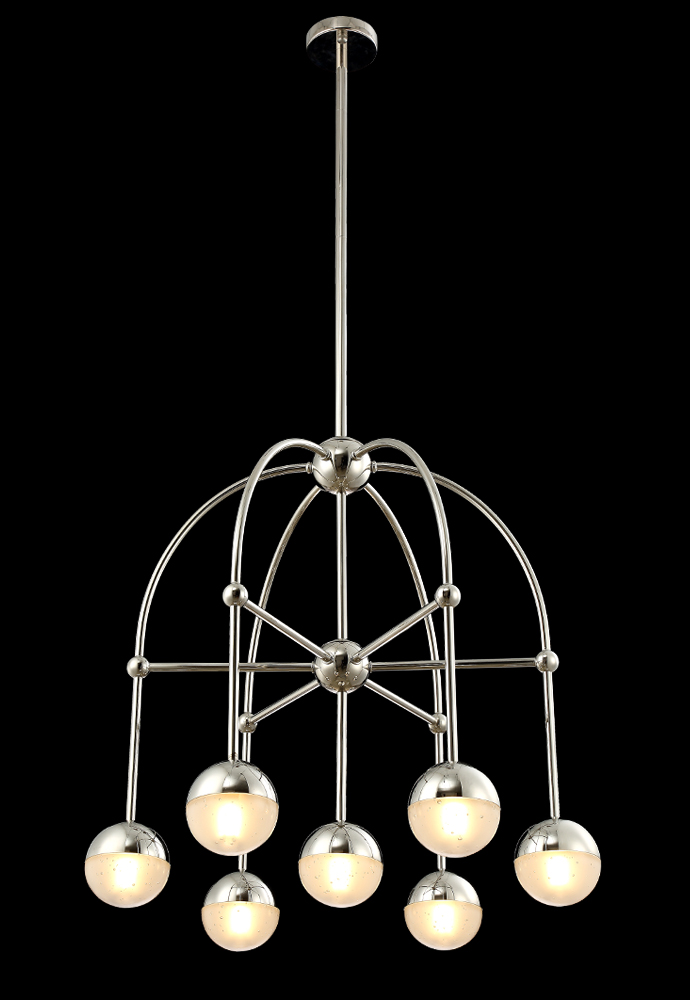 Люстра на штанге Crystal Lux Truena TRUENA SP-PL6+1 NICKEL