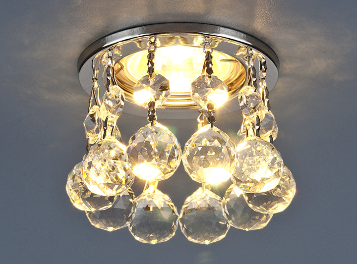 Встраиваемый светильник Elektrostandard 2051 MR16 CH/CL хром/прозрачный 4690389057526