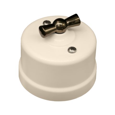 Выключатель одноклавишный Bironi Лизетта B1-200-24-B