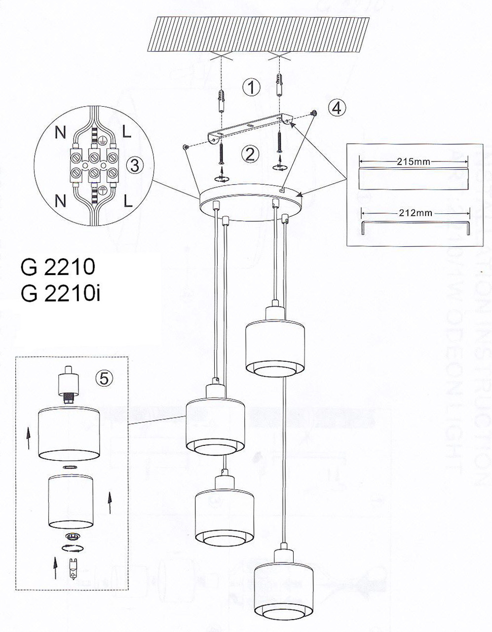 Подвесная люстра Lumion Isko 2210/4