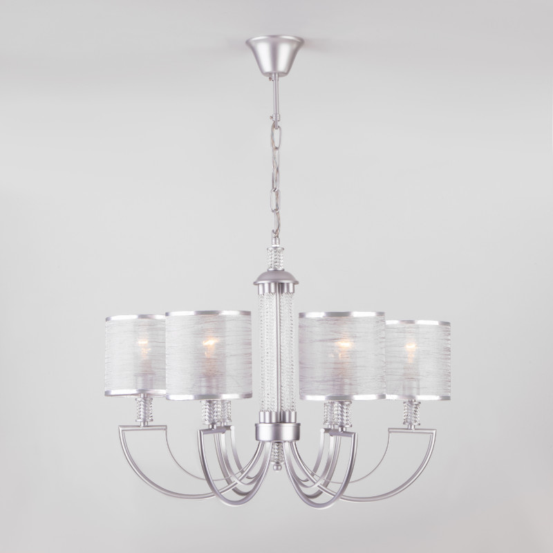 Подвесная люстра Eurosvet 60099/6 серебро