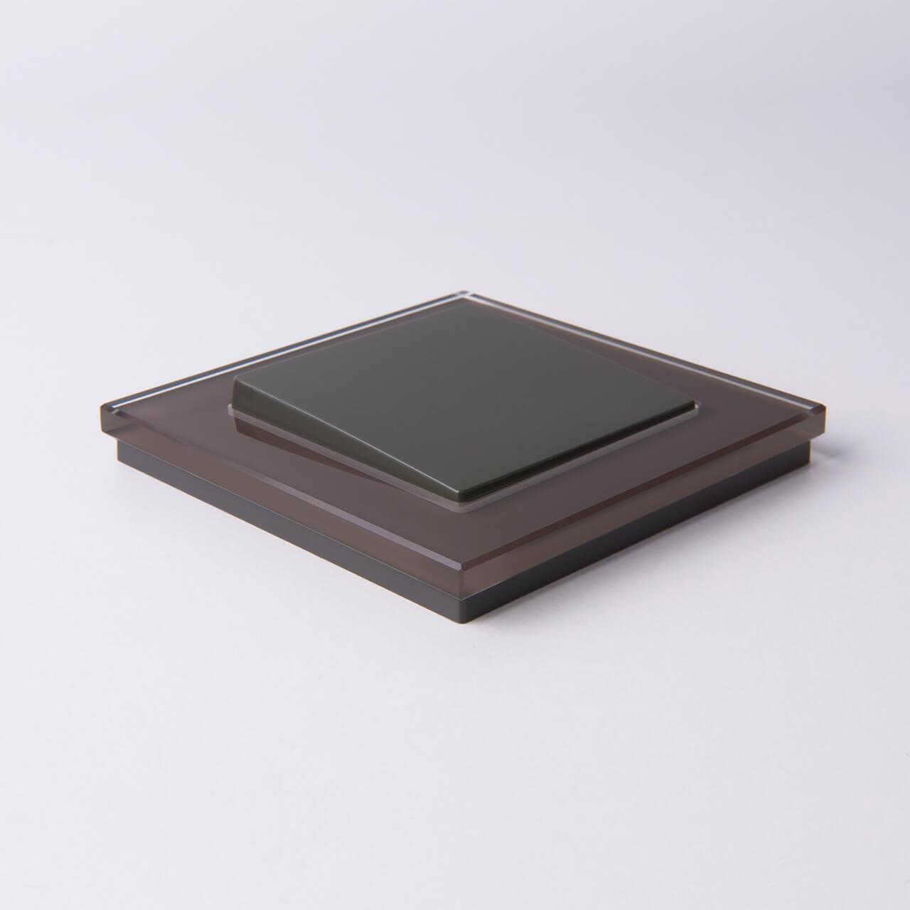 Выключатель одноклавишный Werkel серо-коричневый W1110007 4690389161155