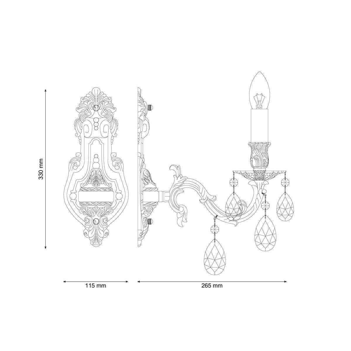 Бра Lucia Tucci Firenze W141.1 Antique УЦ