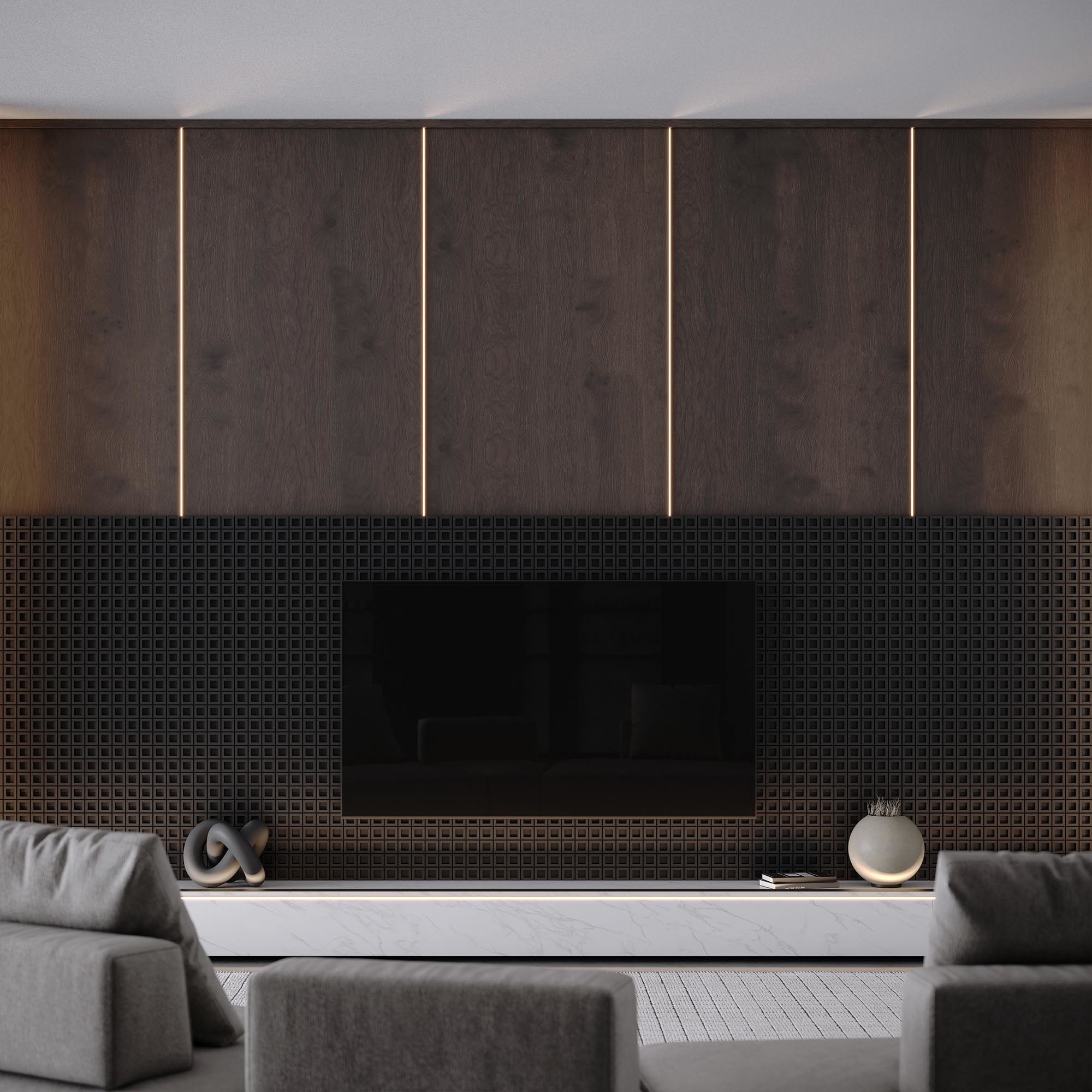 Алюминиевый профиль Arlight SL-MINI-SHELF-H9-2000 ANOD OLIVE GREY 038208