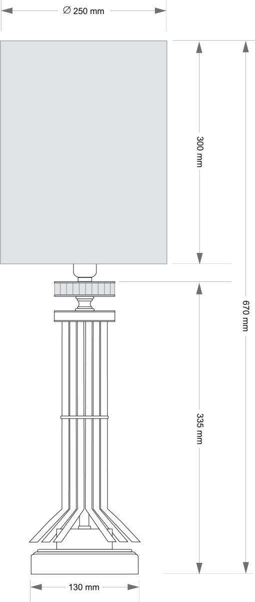 Настольная лампа Kutek Genova GEN-LG-1(P/A)