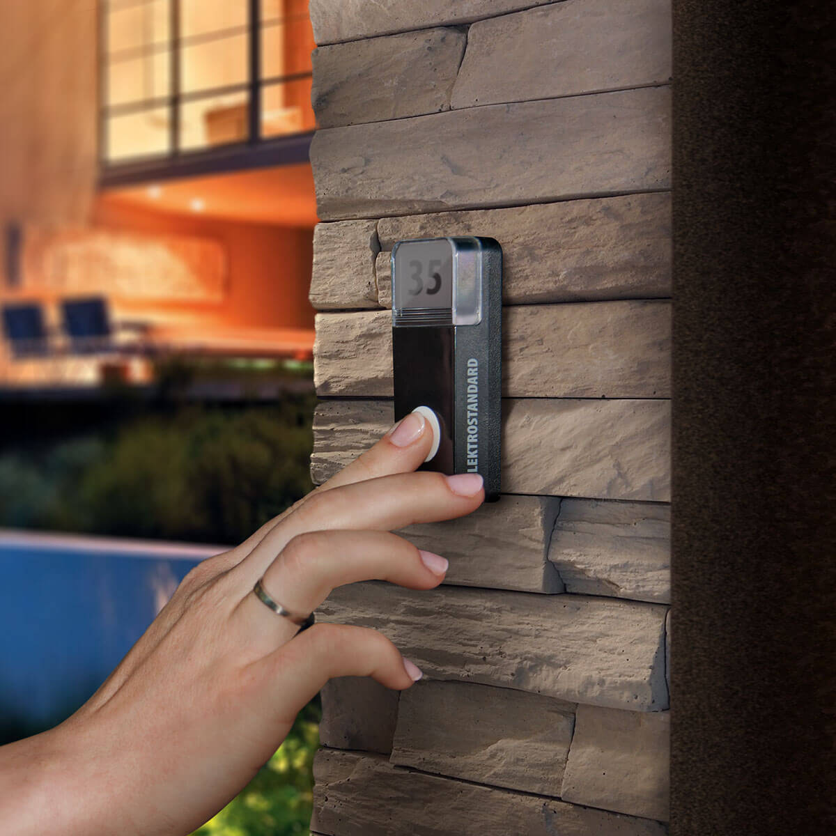 Звонок беспроводной Elektrostandard DBQ12M AC 36M IP44 клетка 4690389059636