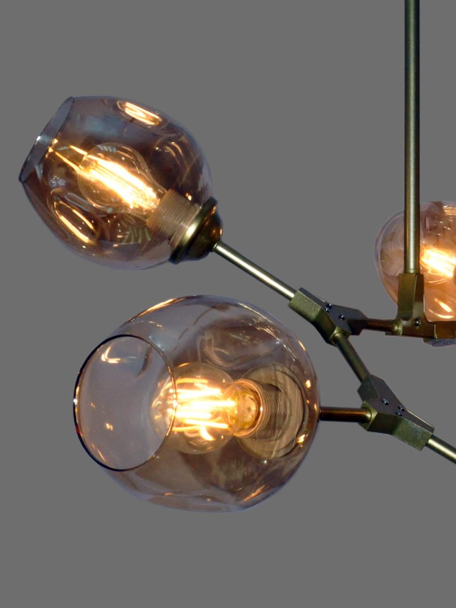 Люстра на штанге Elvan LU-113/6-Е27-Gl