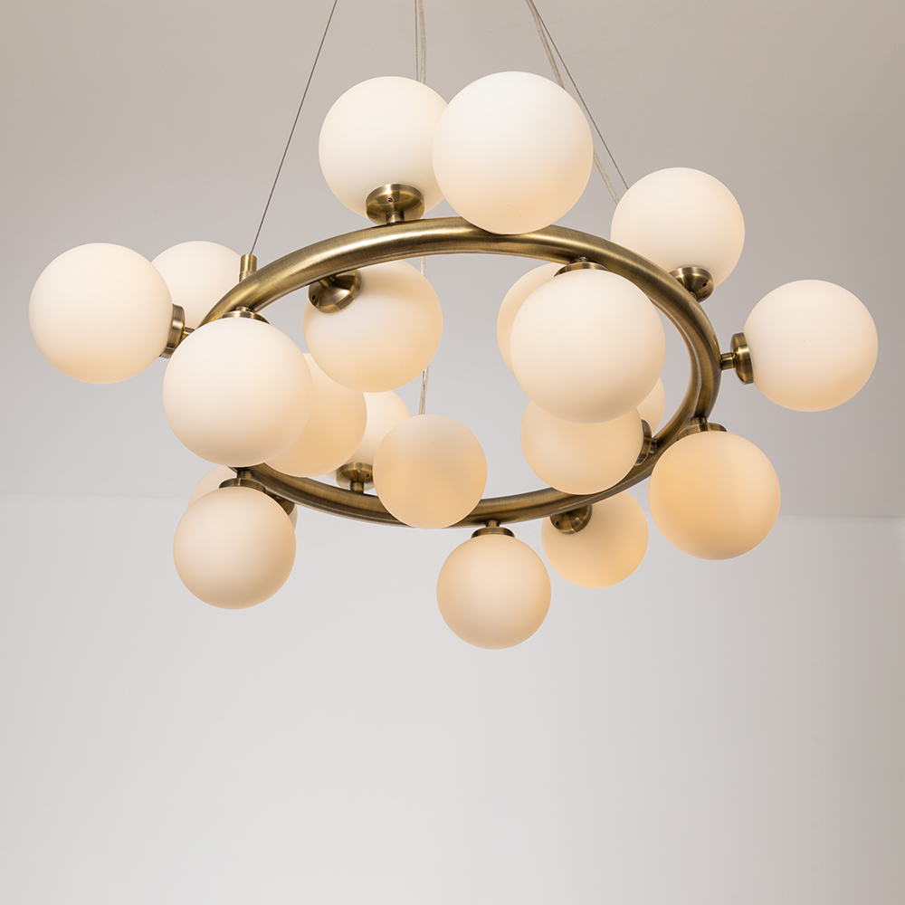 Подвесная люстра для низкого потолка Arte Lamp Bolla-piccolo A3988SP-20AB