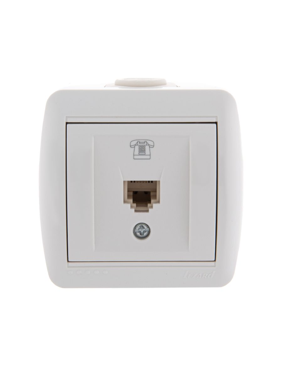 Розетка телефонная евро Lezard Nata 710-0200-137