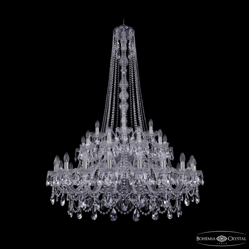 Подвесная люстра Bohemia Ivele Crystal 1411/20+10+5/400/h-155/2d Ni