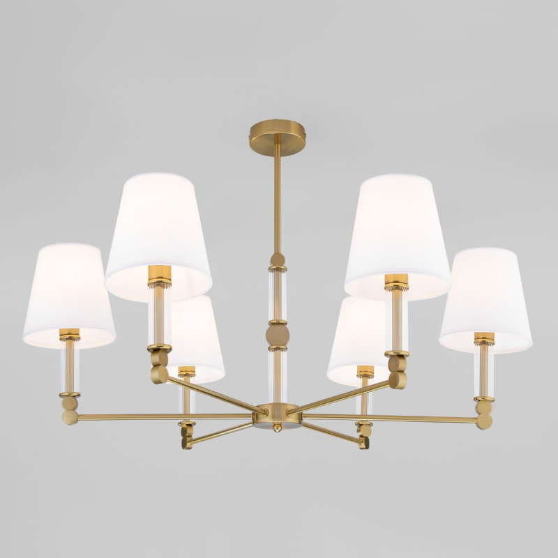 Люстра на штанге Eurosvet Conso 60145/6 латунь Smart a061950