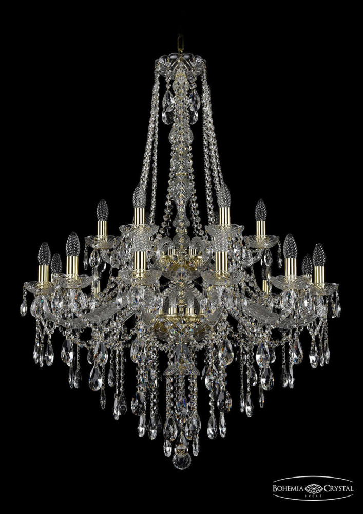 Подвесная люстра Bohemia Ivele 1415/12+6/300/h-112/2d/G