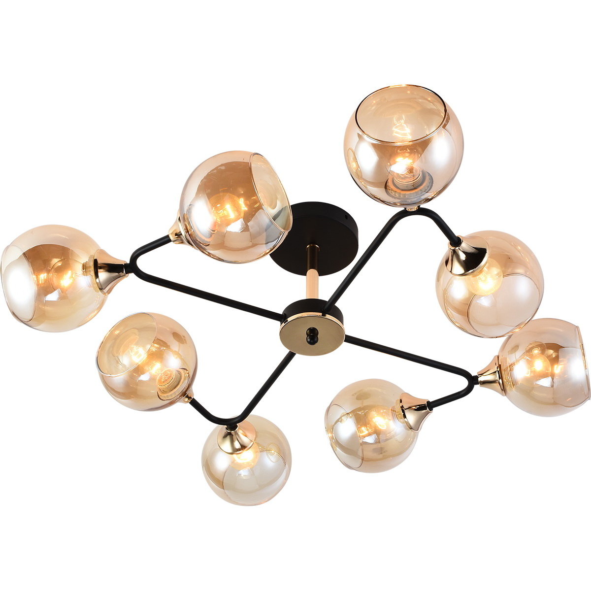 Люстра на штанге Reluce 01339-0.3-08 BK+FGD