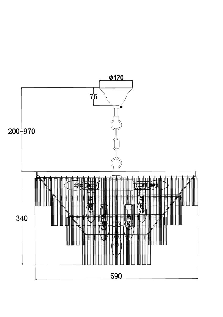 Подвесная люстра Maytoni Colonne MOD093PL-13CH