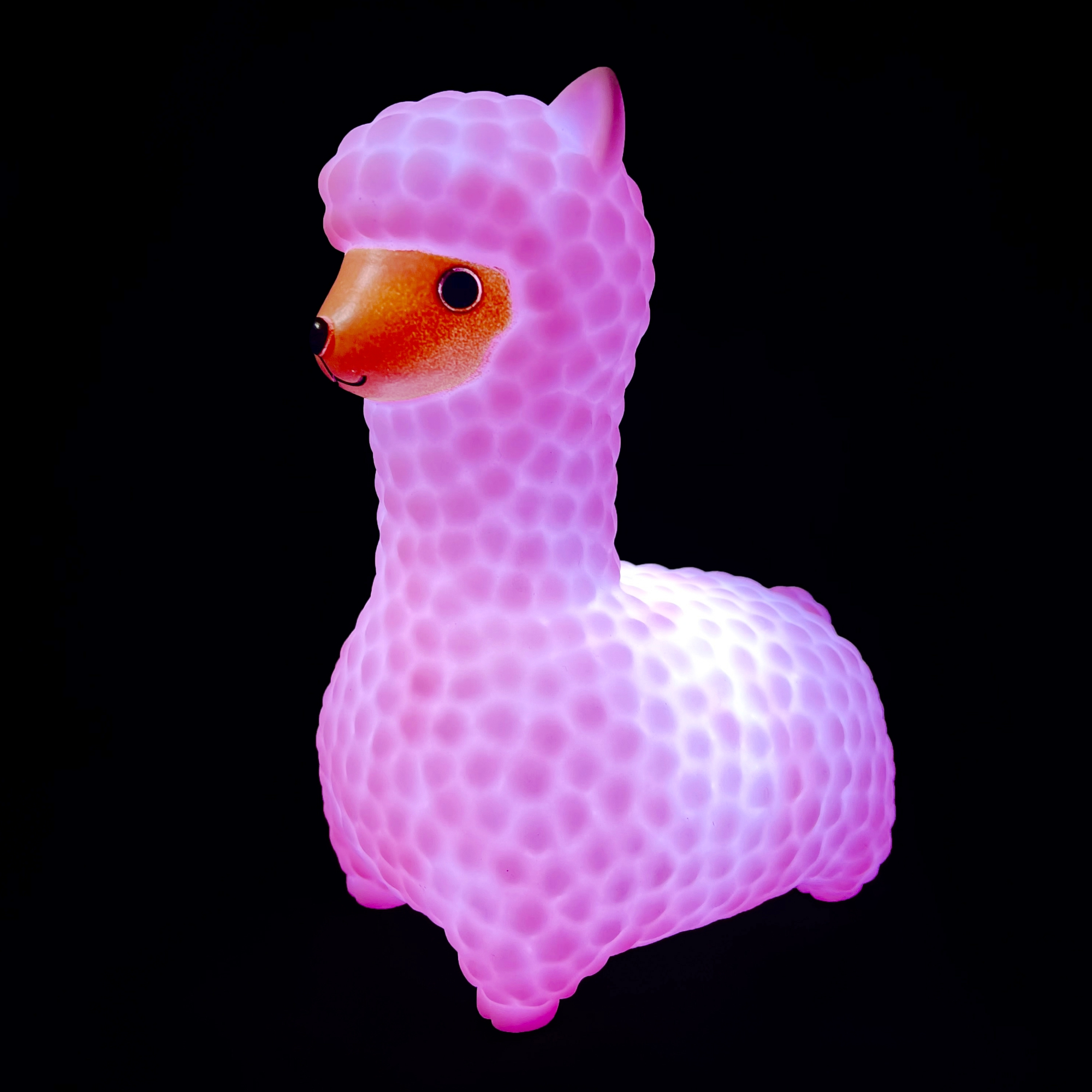 Светодиодный ночник OGM Лама розовый 3хLR44 NL-13