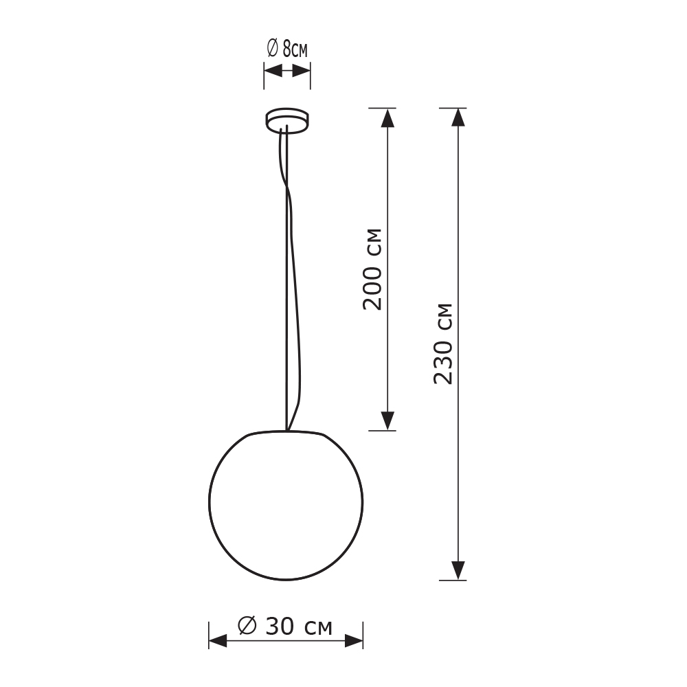Уличный подвесной светильник LightHall Breeze 30 LH042007