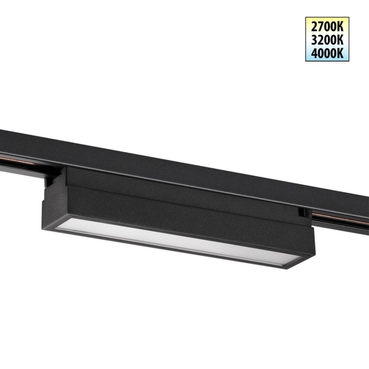 Трековый однофазный двухжильный светильник с переключателем цветовой температуры Novotech Port Iter 359783