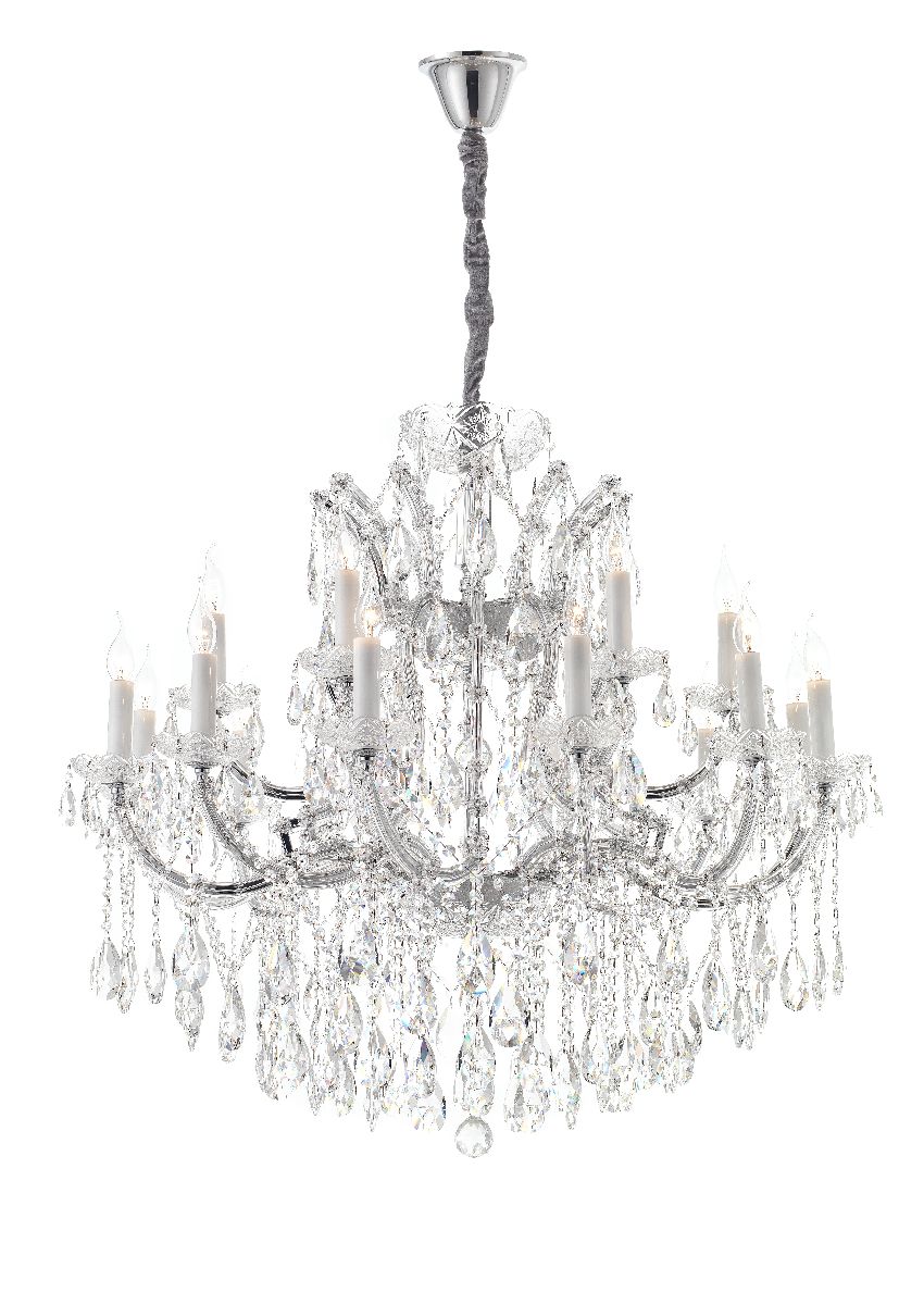 Подвесная люстра iLamp Diamond 6071-18 CR+CL