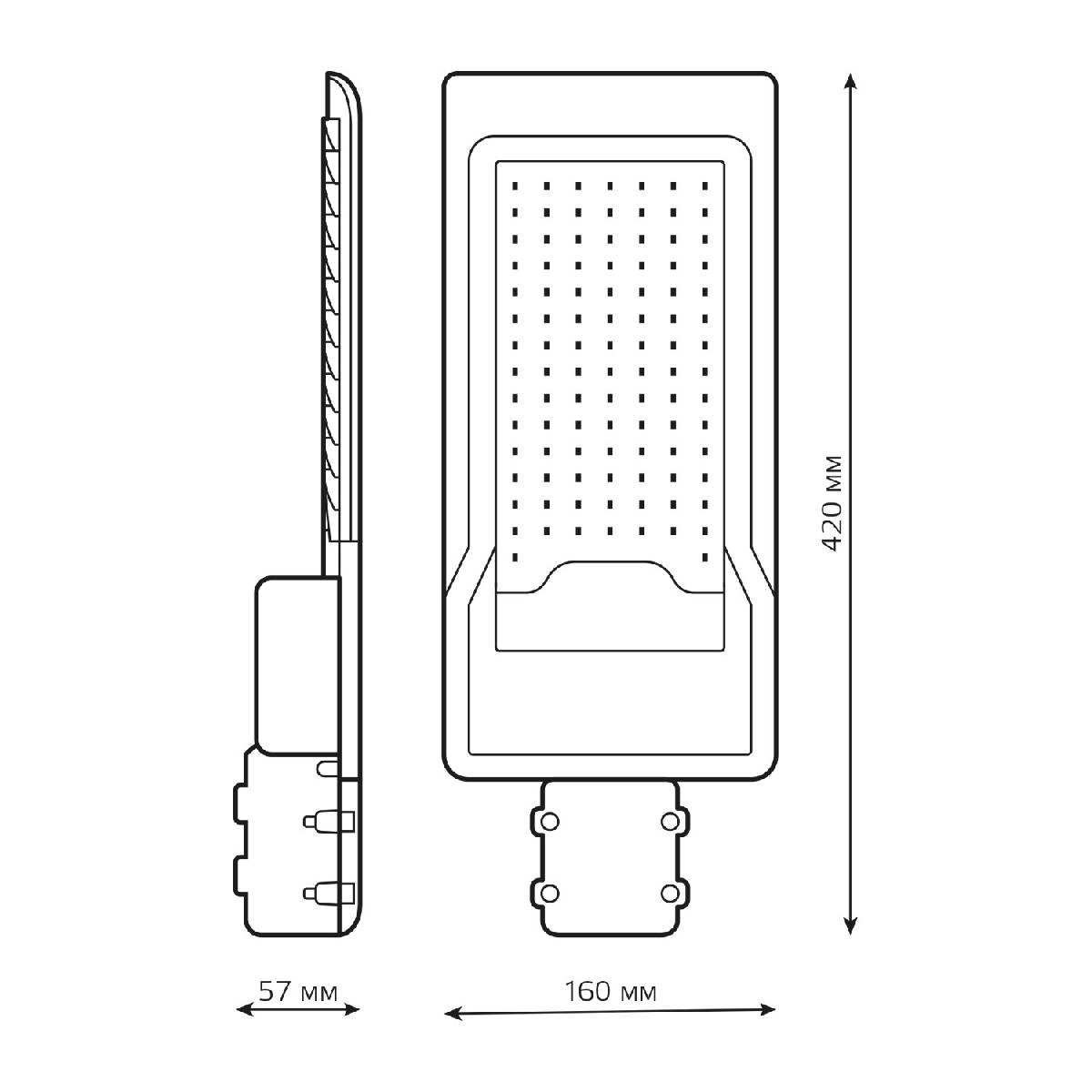 Уличный консольный светильник Gauss Avenue 629534100