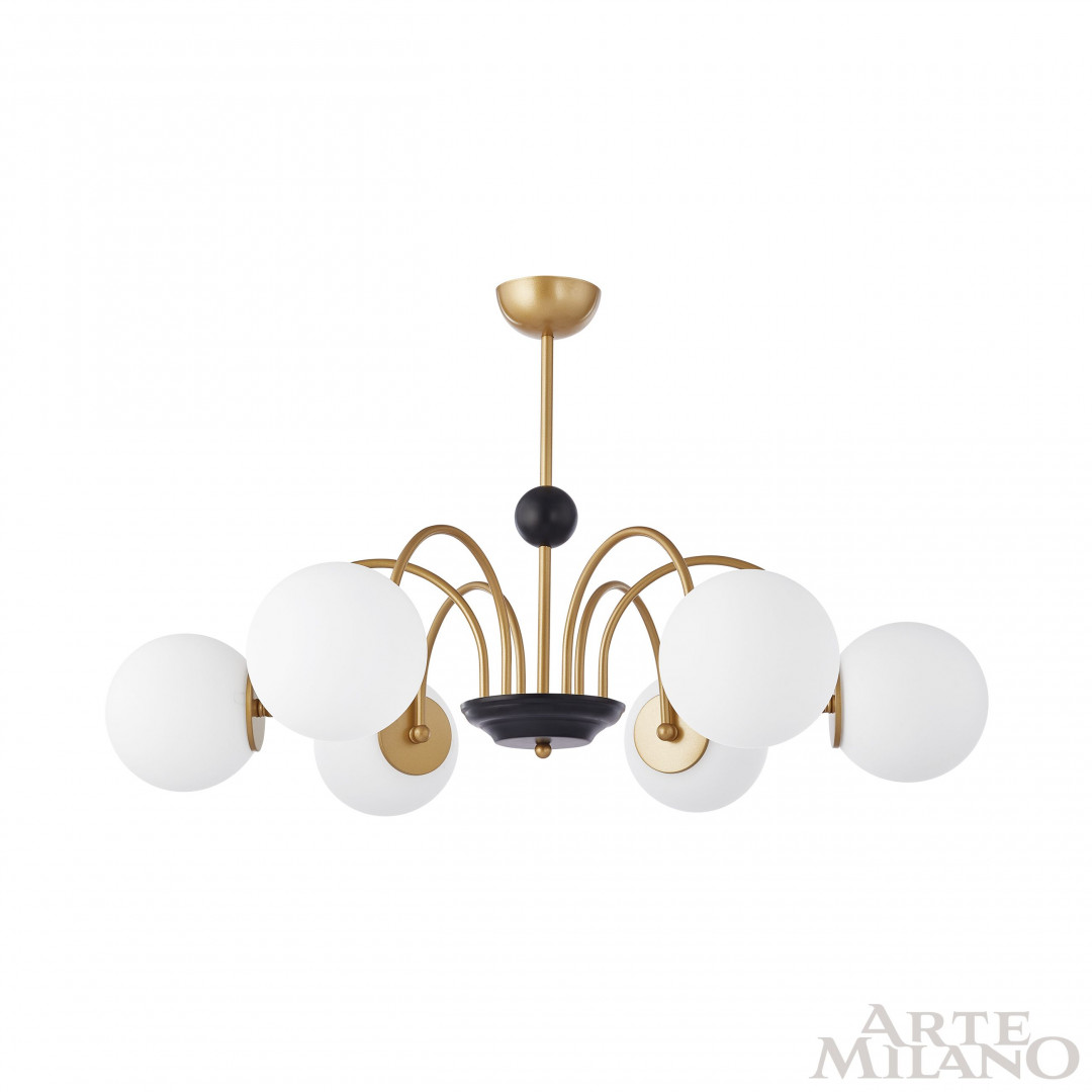 Люстра на штанге Arte Milano Napoli 312066/D850/6 BS/BK