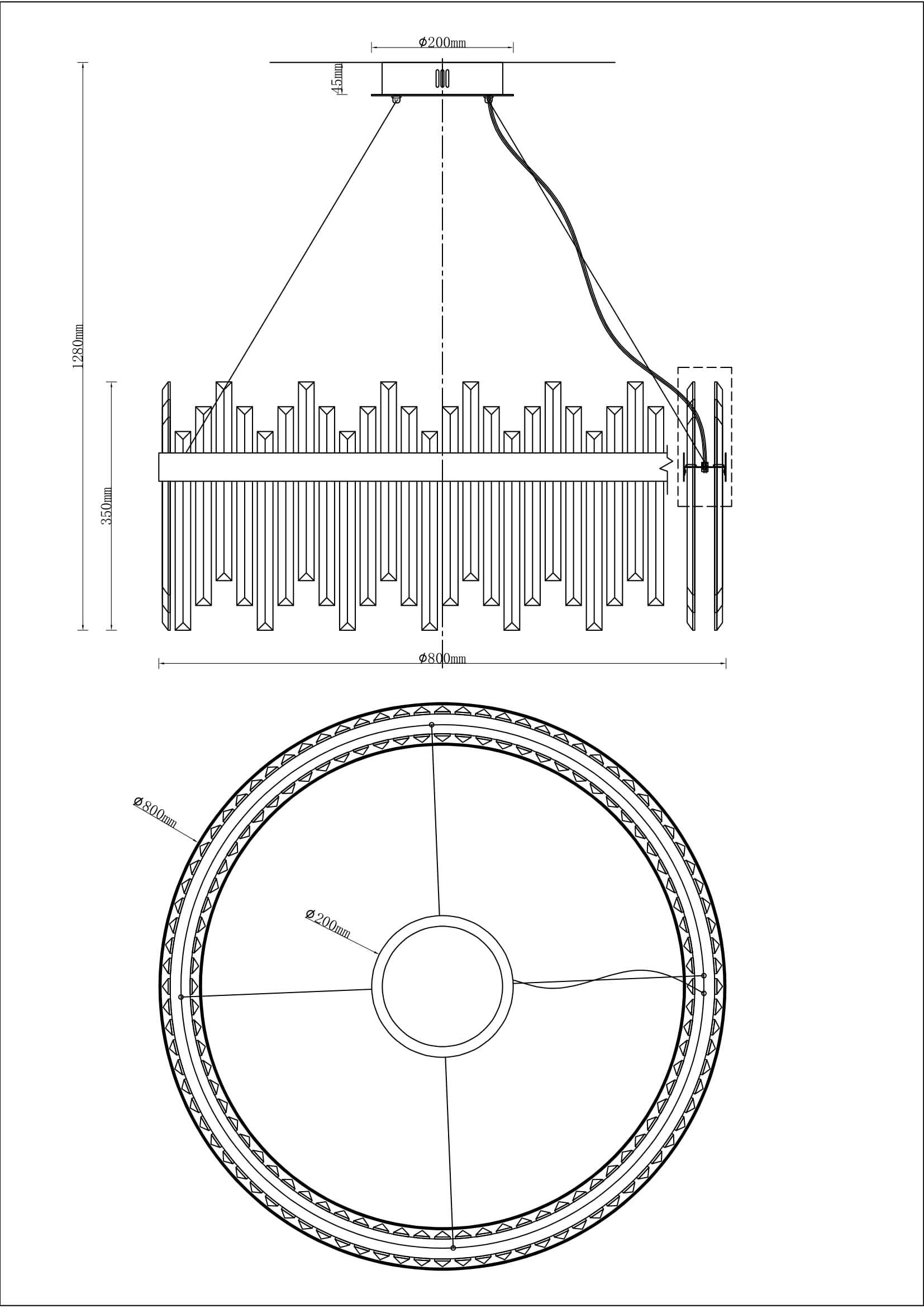 Подвесная люстра Moderli Citro V9091-PL