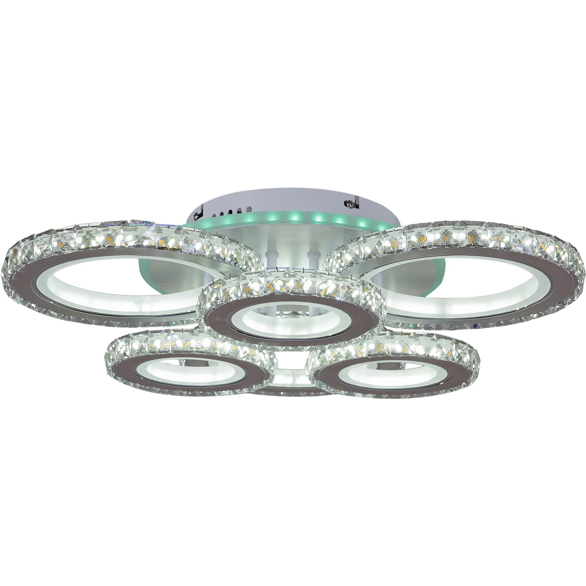 Потолочная люстра Reluce 03900-0.3-3+3B WH+CR (RGB)