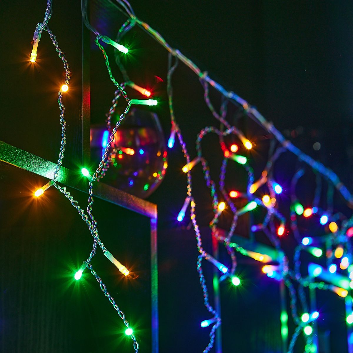 Уличная гирлянда Uniel ULD-B6007-200/STK MULTI IP44 UL-00010888