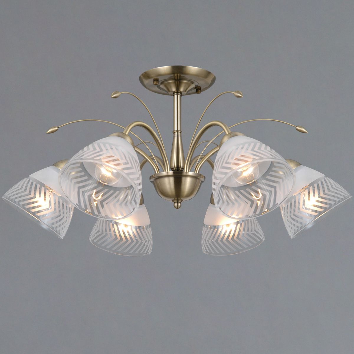 Люстра на штанге Illumico IL0594-6CSQ-25 AB AREZZO