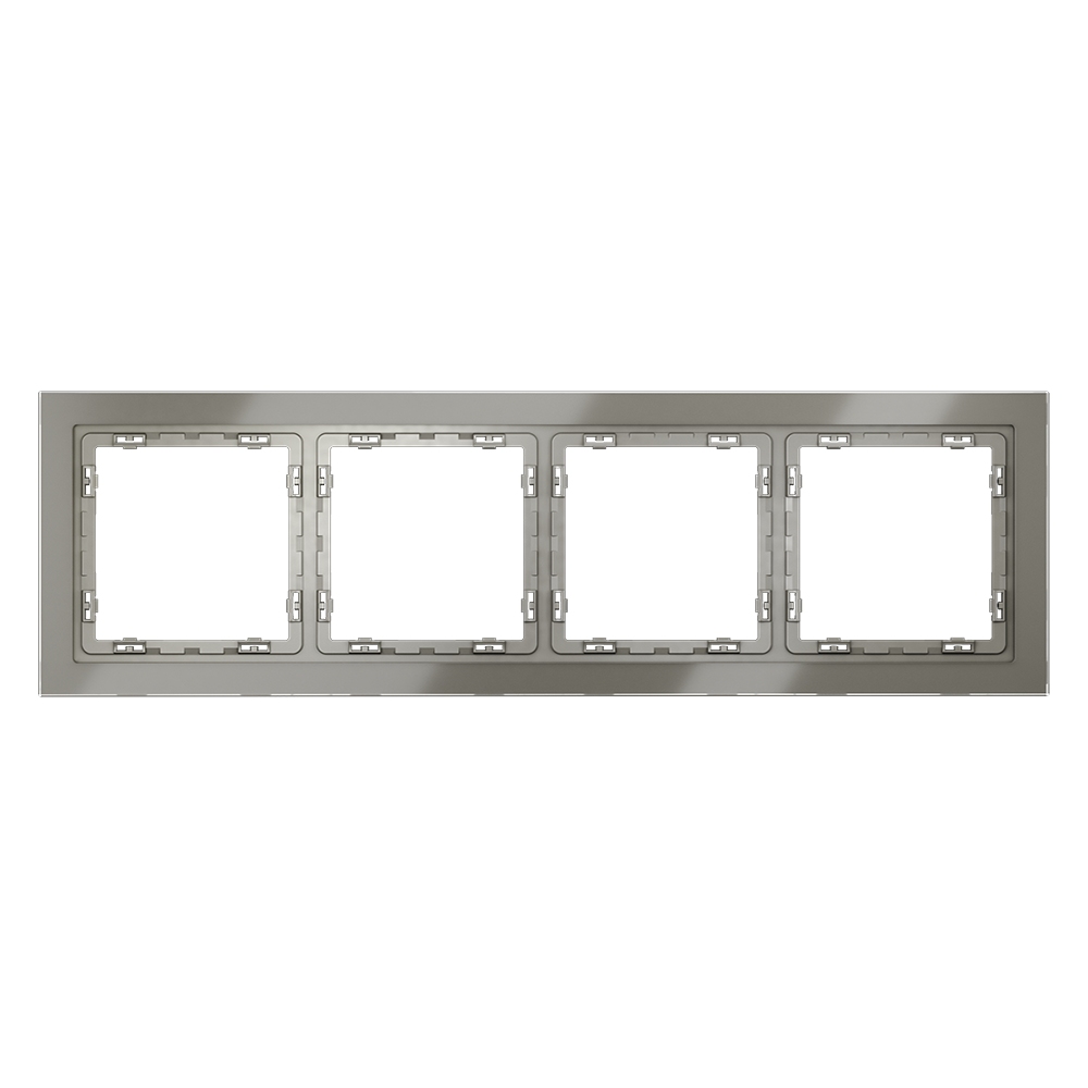 Рамка на 4 поста Voltum S70 VLS110404 (шелк, стекло)