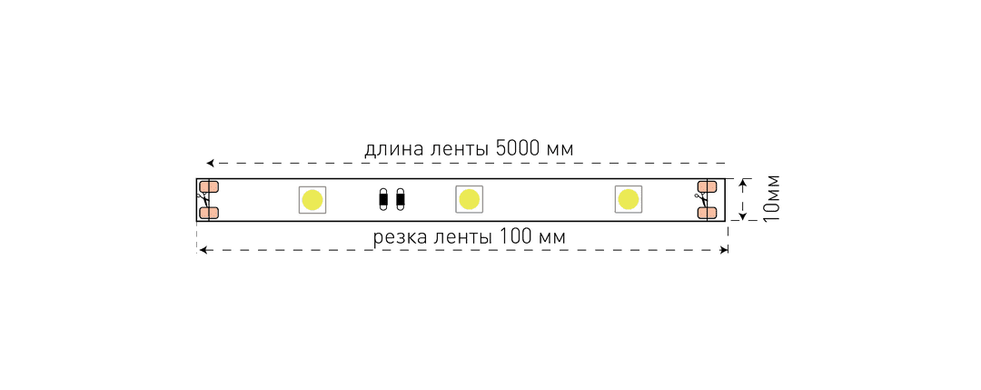 Светодиодная лента SWG SWG530-12-7.2-WW-65 000076