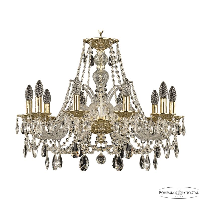 Подвесная люстра Bohemia Ivele Crystal 1605/10/240 G