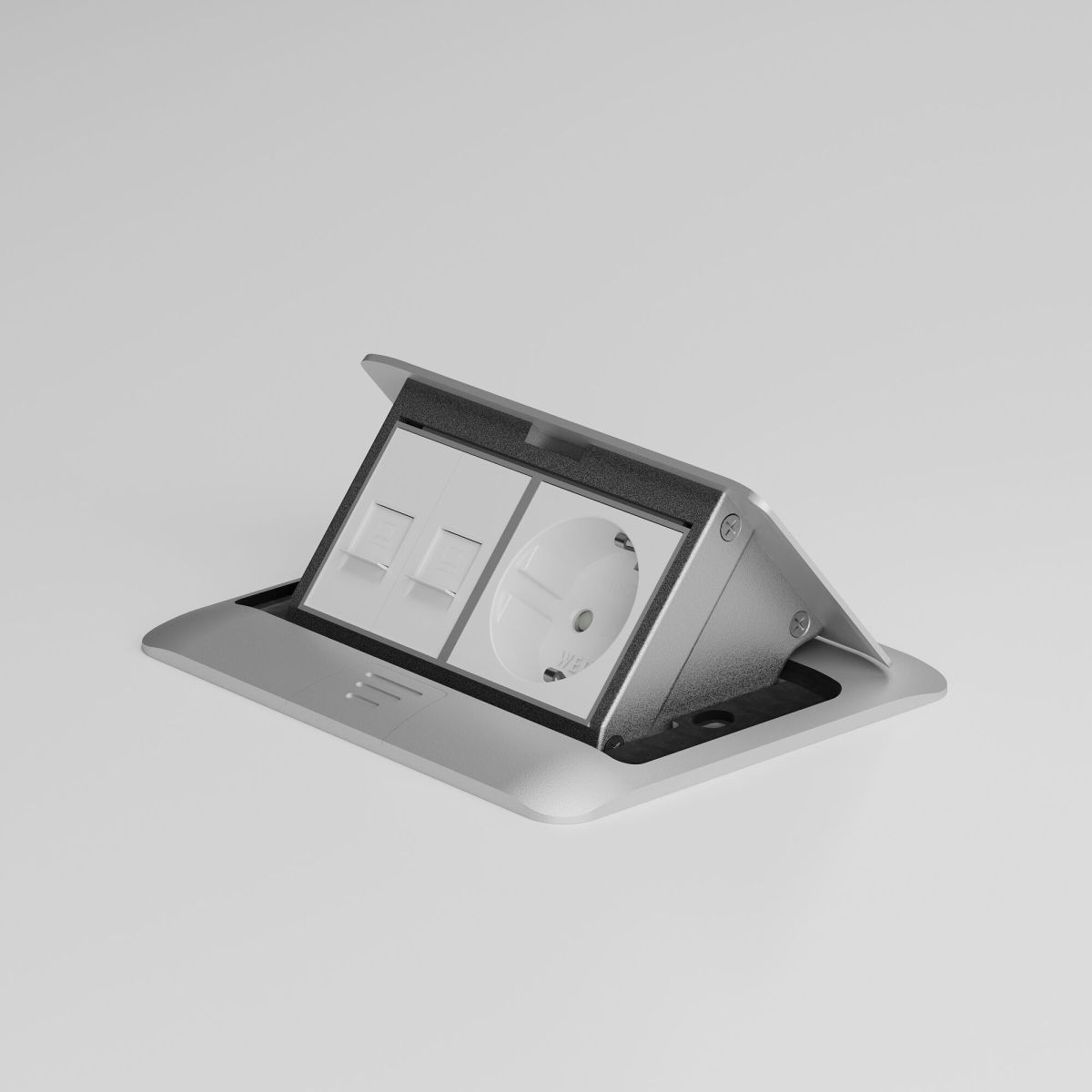 Розетка Werkel модульная Slot с заземлением и шторками 4690389211744 W1171160 a069368