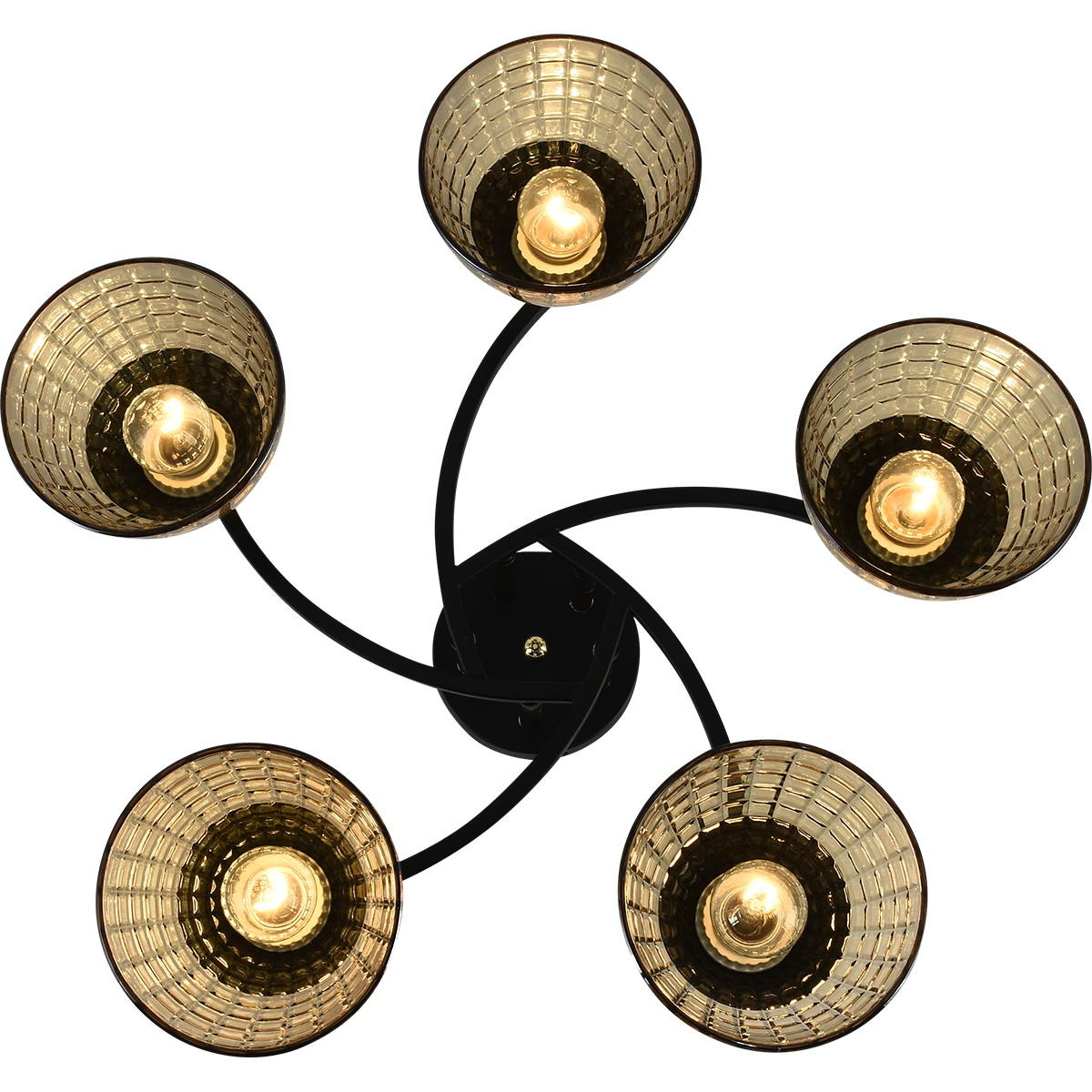 Люстра на штанге Reluce 11384-0.3-05B BK+FGD