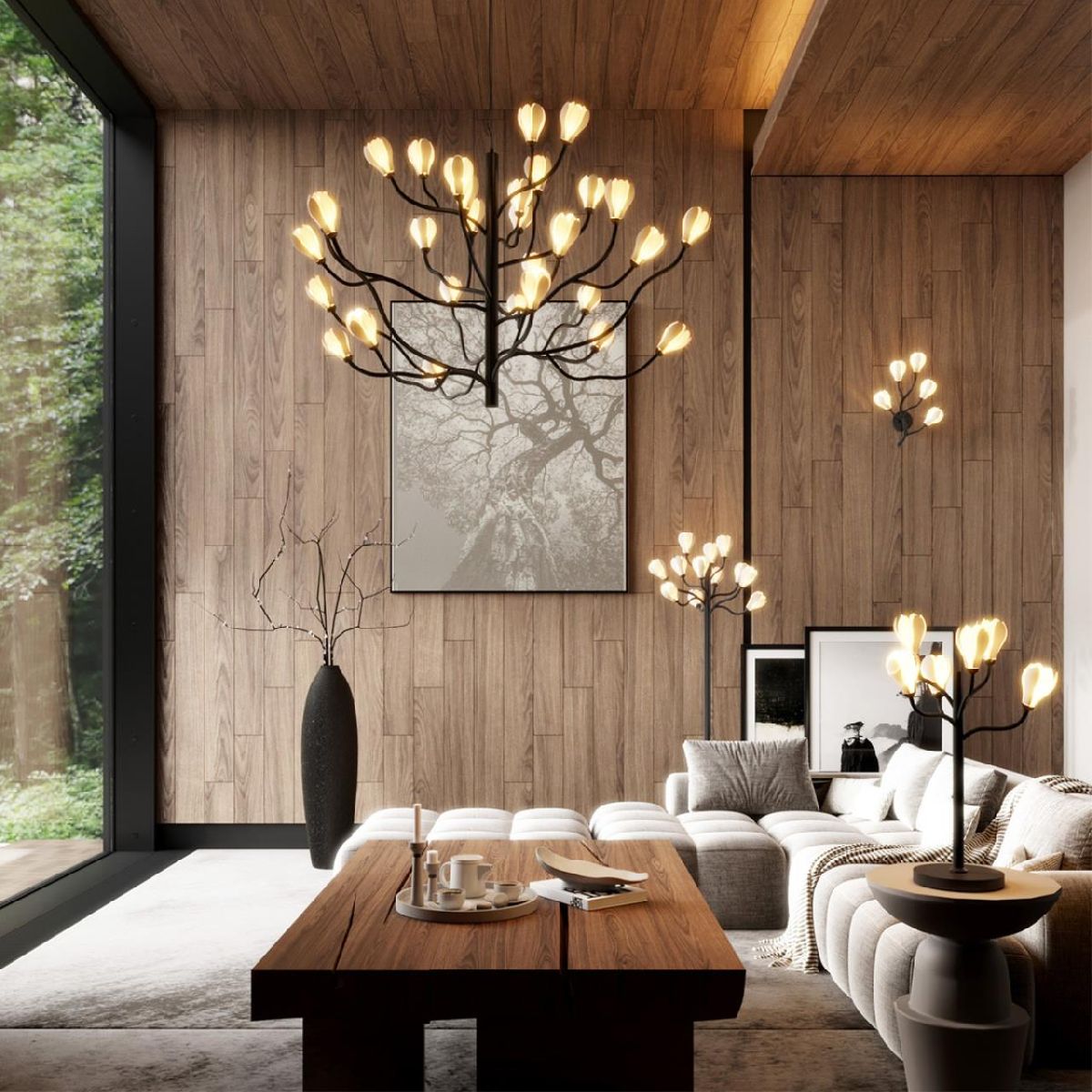 Торшер светодиодный LED Odeon Light Gardi Modern 5090/12F